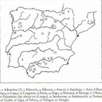 Click para ampliar. Pulsa en el nombre para ver la ficha. Topónimos serie uc-, meridional-íbero-pirenaica